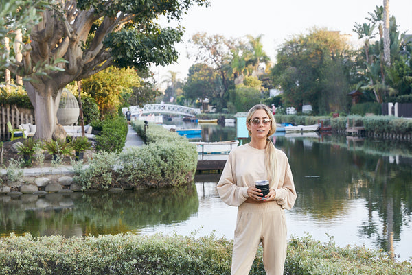 Shayna Hiller wearing Garrett Leight California Optical Sunglasses